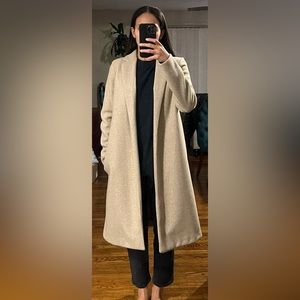 zara tailored coat beige/taupe